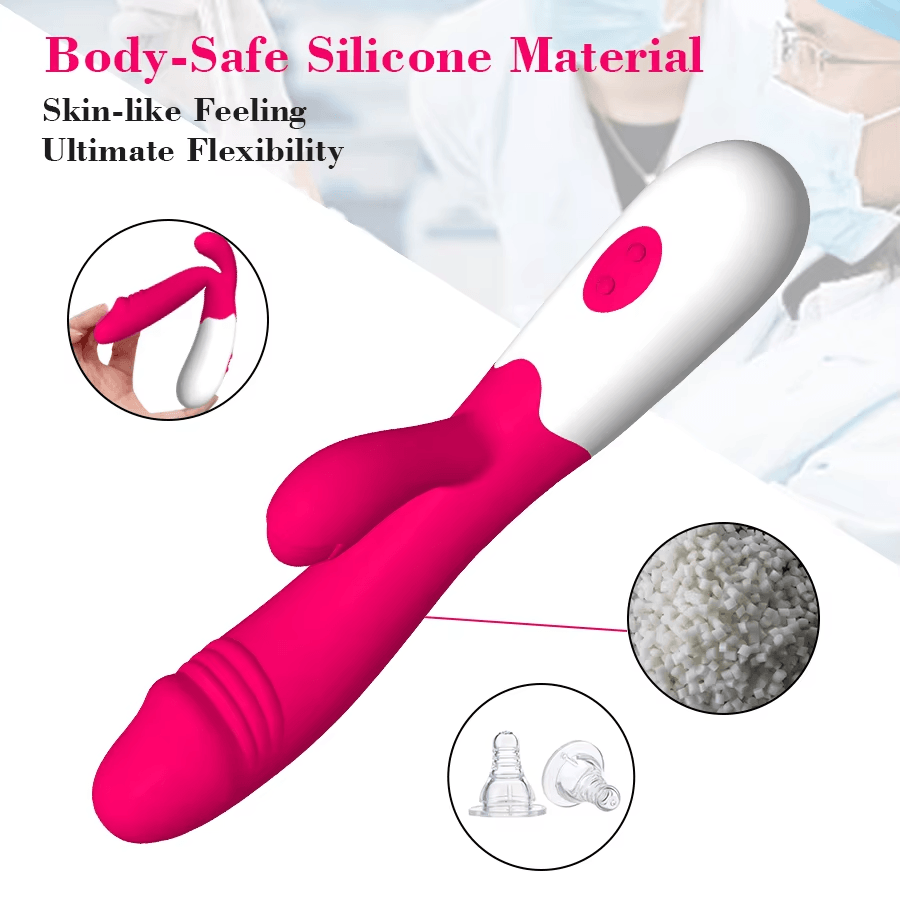 Good Price Realistic Rabbit Vibrator 30 Speeds Mode Sex Toy Dildo for Women Couple Adult