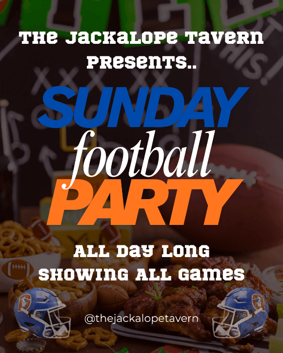 sunday football party, events, the jackalope tavern, aurora, co sunday football party, events, the jackalope tavern, aurora, co