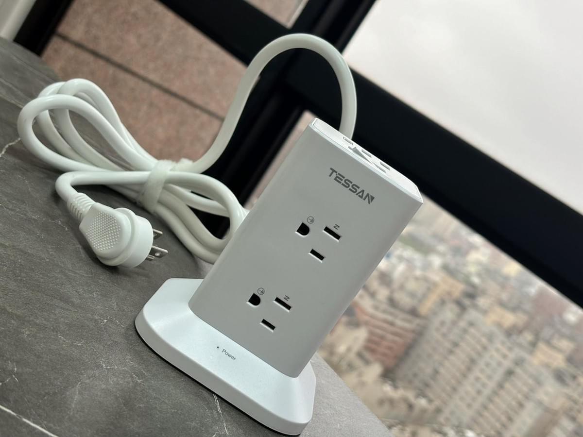 『TESSAN』 USB+PD20W立式桌上型延長線-1.8米—2/24~3/23