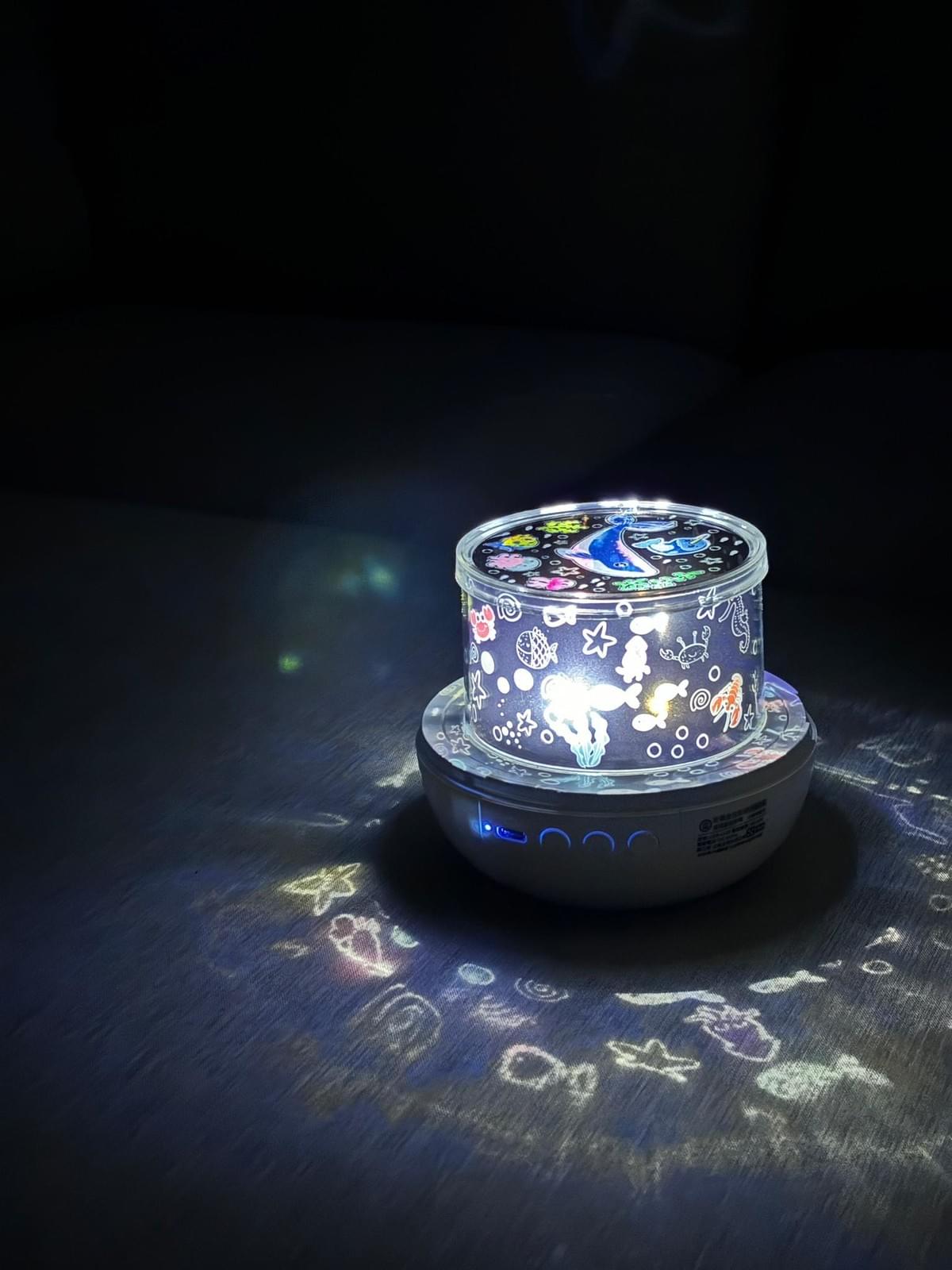 『aibo』皇冠 自動旋轉音樂盒 星空投影燈—12/9~12/25