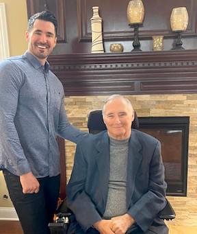 Adam Ferrari and his father Adam Ferrari and his father