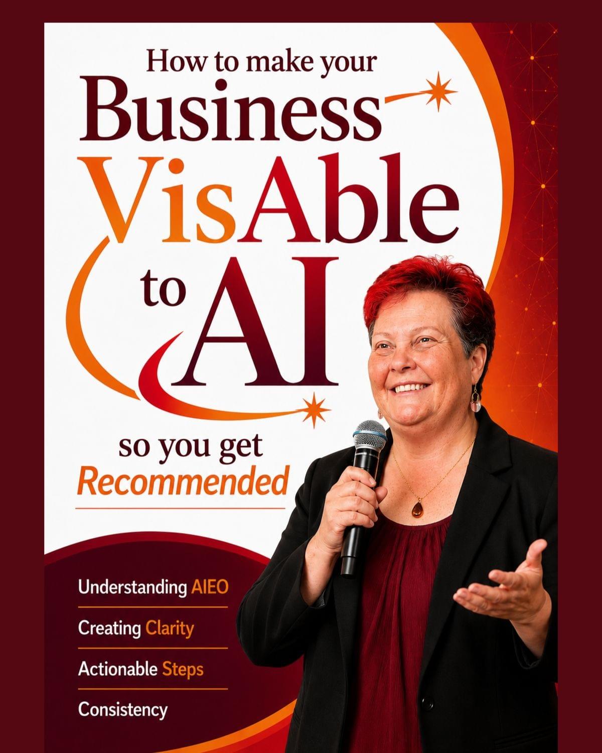 Empower your business to be recognized by AI agents, increasing your reach and customer recommendations. Let us help you stand out in the digital landscape and boost your profits effectively. Elevate Your Business Visibility AI VisAability Coach I Vancouver Island I Globally I Helping business owners & entrepreneurs make their business clearly visible to AI agents, driving AI to recommend them to potential customers = more profits. Empower your business to be recognized by AI agents, increasing your reach and customer recommendations. Let us help you stand out in the digital landscape and boost your profits effectively. Elevate Your Business Visibility AI VisAability Coach I Vancouver Island I Globally I Helping business owners & entrepreneurs make their business clearly visible to AI agents, driving AI to recommend them to potential customers = more profits.