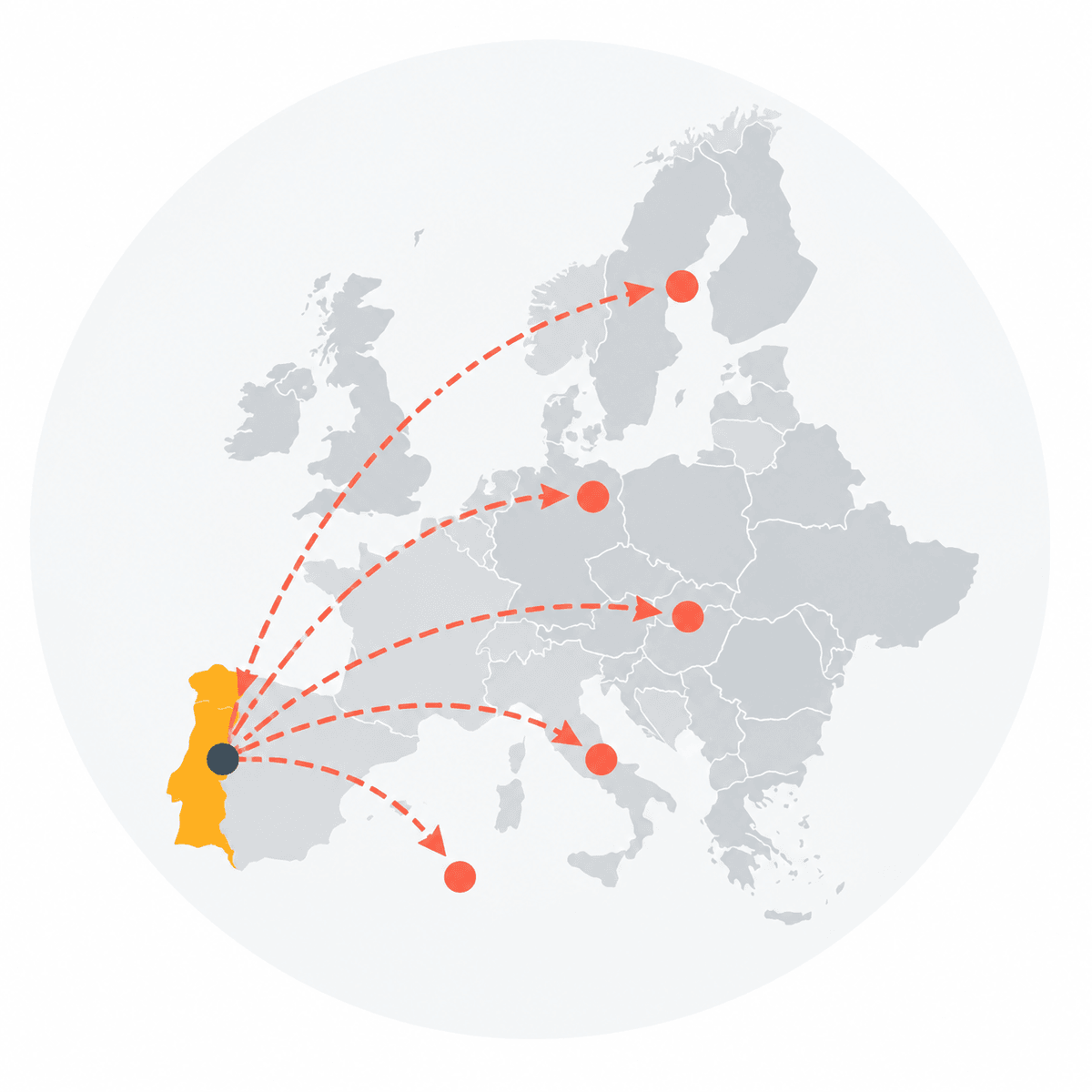 Portuguese educational mobility groups travelling to destinations across Europe Portuguese educational mobility groups travelling to destinations across Europe