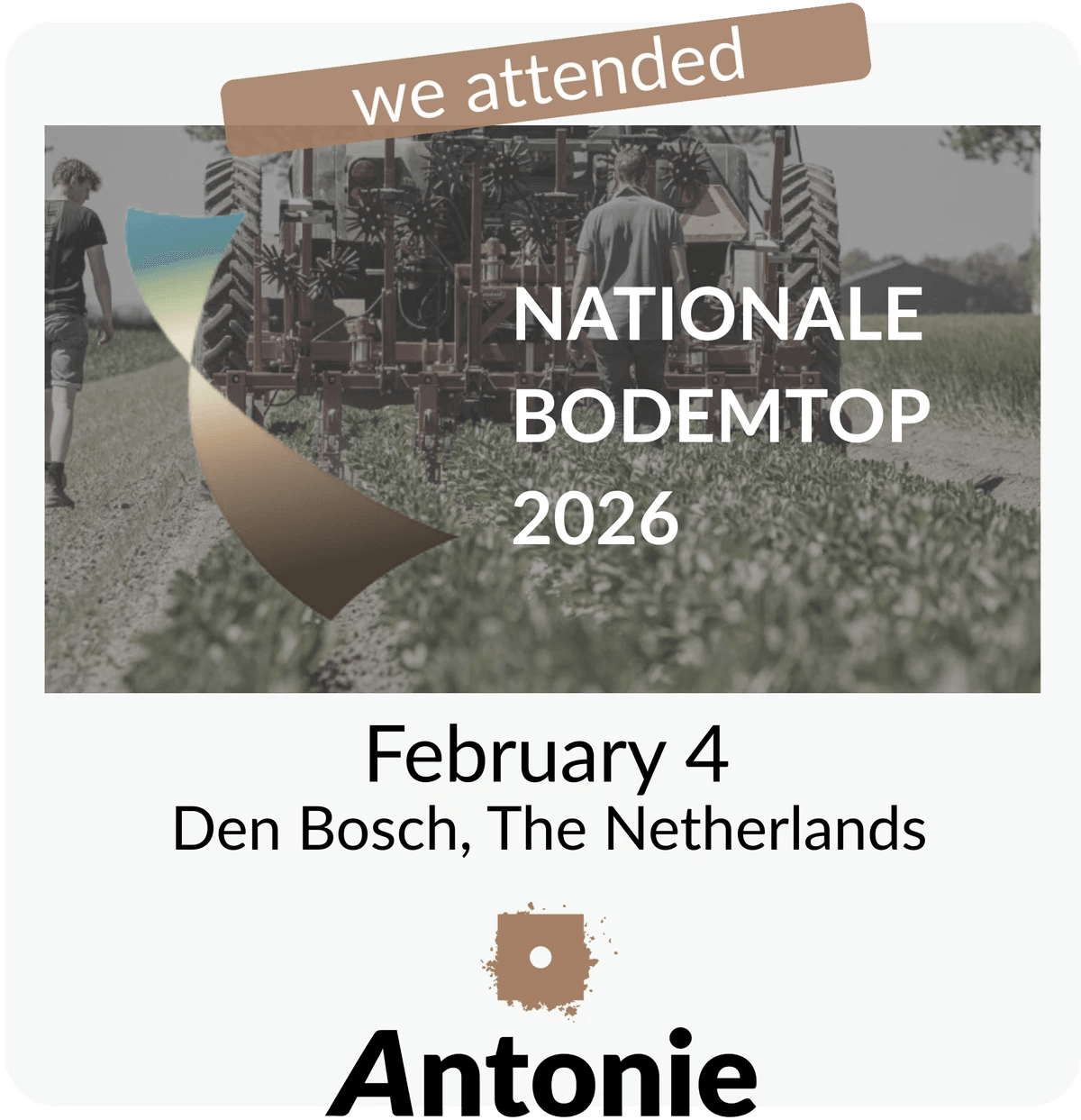 Nationale Bodemtop 2026 | Antonie attending Nationale Bodemtop 2026 | Antonie attending