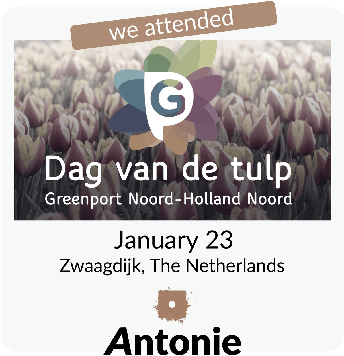 Dag van de Tulp 2026 | Antonie attending Dag van de Tulp 2026 | Antonie attending