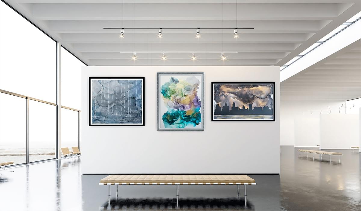 Original paintings by Andrea Dell. Alcohol ink and acrylic pen on synthetic paper Original paintings by Andrea Dell. Alcohol ink and acrylic pen on synthetic paper