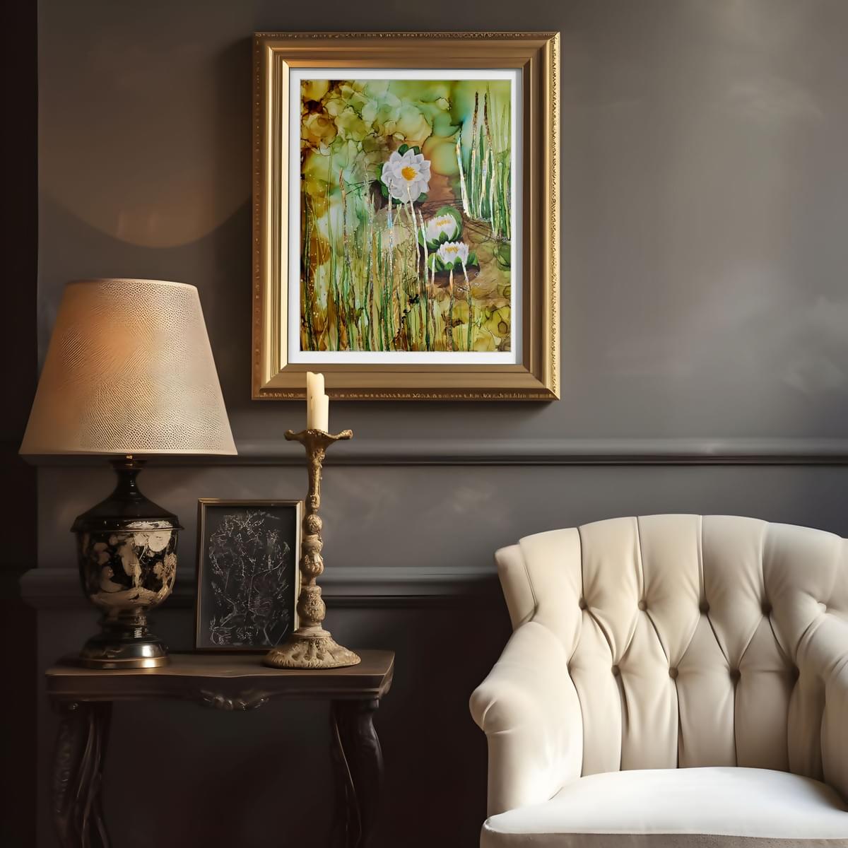 The Water Lilies - Andrea Dell Art The Water Lilies - Andrea Dell Art