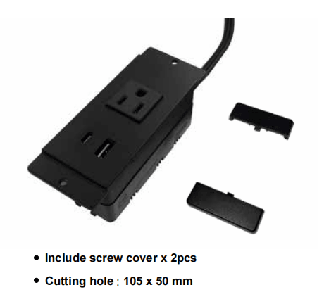 PDU-111 Extension Cord with USBA+C 20W