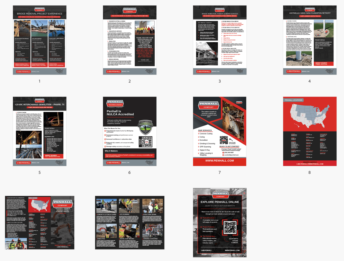 Sales Enablement & Marketing Collateral: Penhall