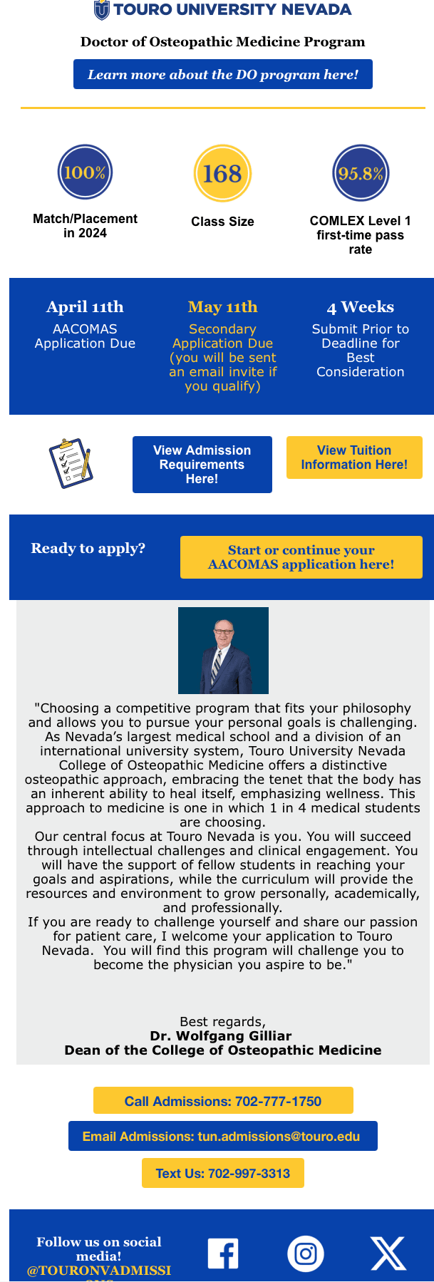 Recruitment Marketing Campaign: Touro University Nevada
