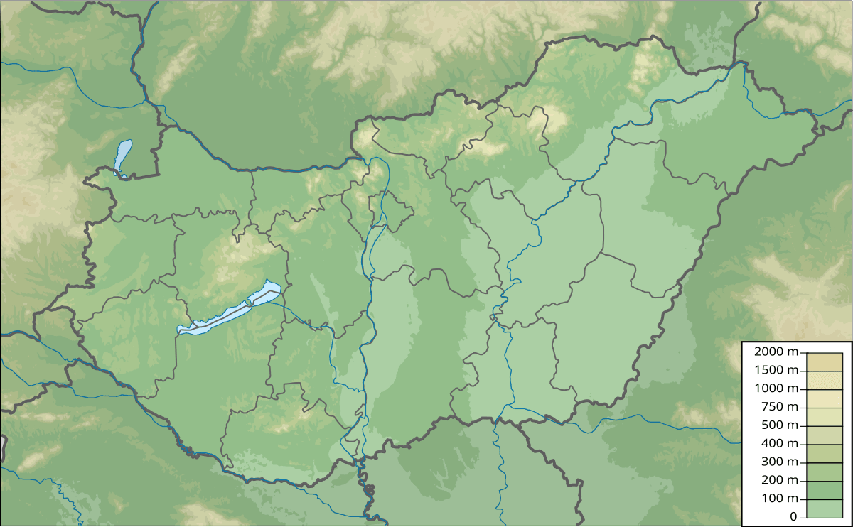 Location of Nagyrév in Hungary Location of Nagyrév in Hungary