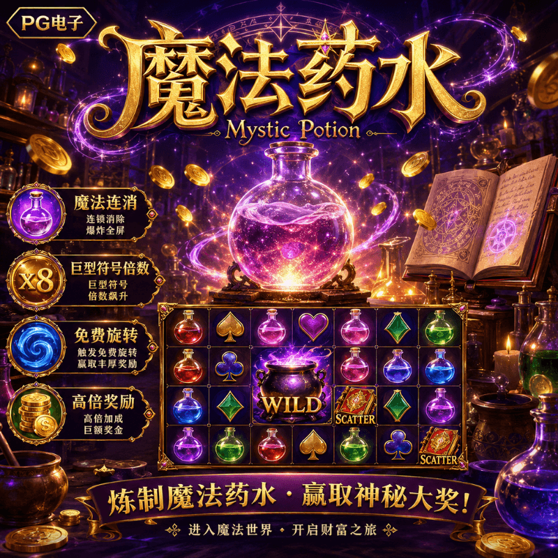 PG电子《魔法药水》Mystic Potion 、PG模拟器、PG电子试玩、PG试玩、PG电子模拟器 PG电子《魔法药水》Mystic Potion 、PG模拟器、PG电子试玩、PG试玩、PG电子模拟器