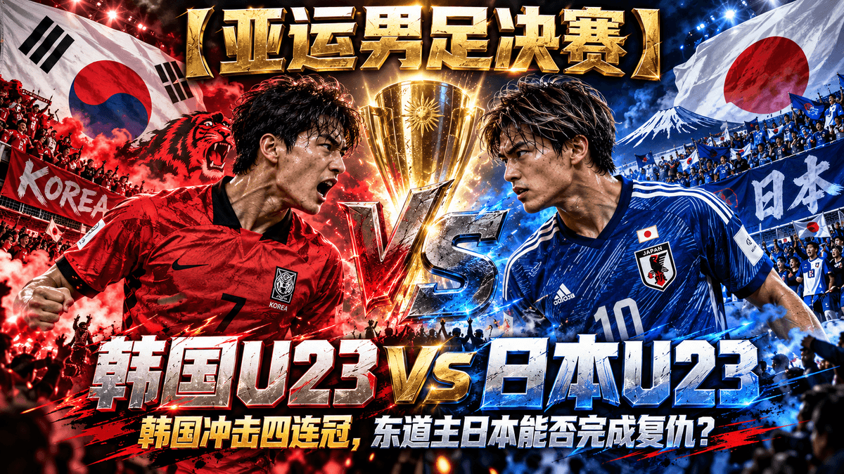 熊猫体育韩国U23VS日本U23足球推荐配图,整理亚运男足决赛与韩国冲击四连冠分析 熊猫体育韩国U23VS日本U23足球推荐配图,整理亚运男足决赛与韩国冲击四连冠分析