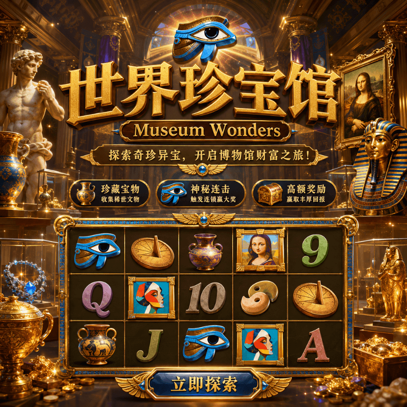 PG电子《世界珍宝馆|Museum Wonders》游戏主题图片 PG电子《世界珍宝馆|Museum Wonders》游戏主题图片
