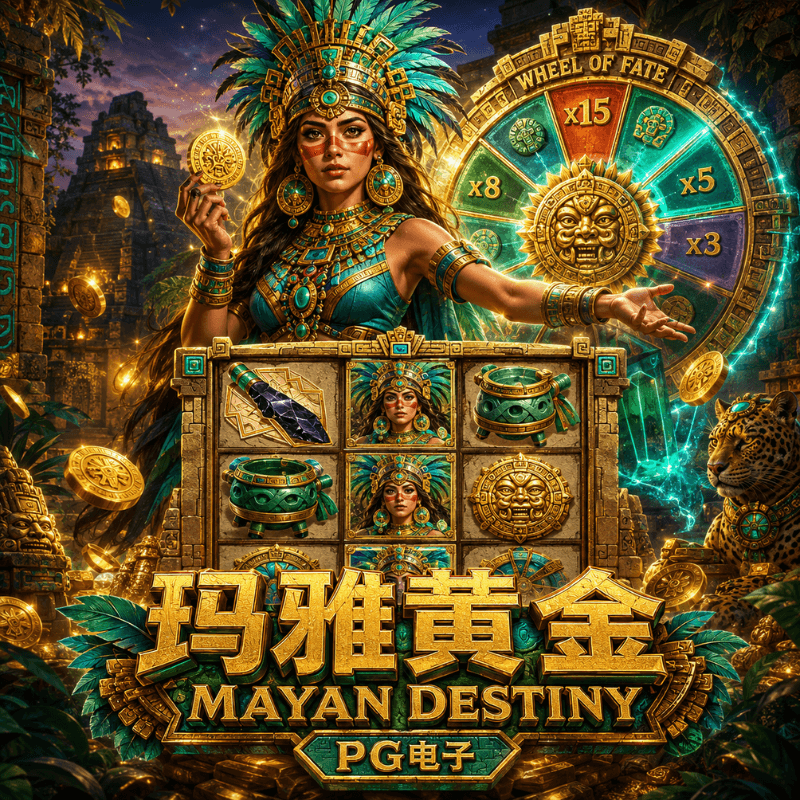 PG电子《玛雅黄金|Mayan Destiny》游戏主题图片 PG电子《玛雅黄金|Mayan Destiny》游戏主题图片
