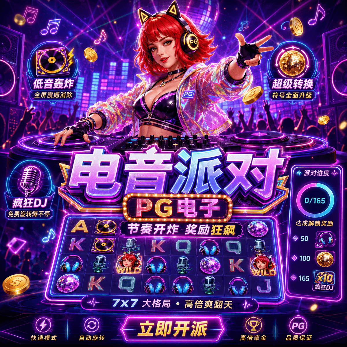 PG电子《电音派对》PG模拟器、PG试玩、老虎机、PG电子试玩 PG电子《电音派对》PG模拟器、PG试玩、老虎机、PG电子试玩