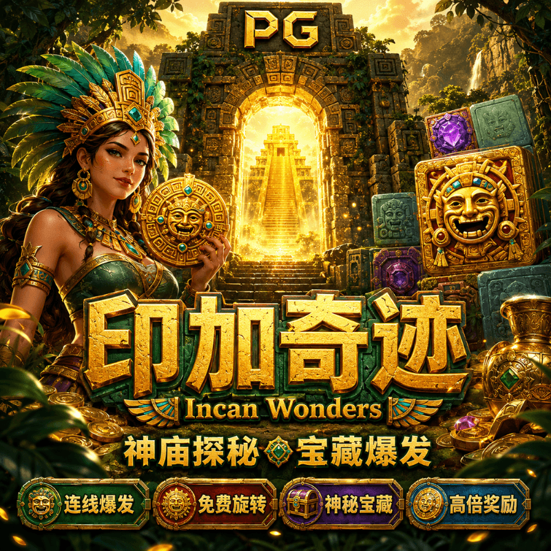 PG电子《印加奇迹| Incan Wonders》游戏主题图片 PG电子《印加奇迹| Incan Wonders》游戏主题图片