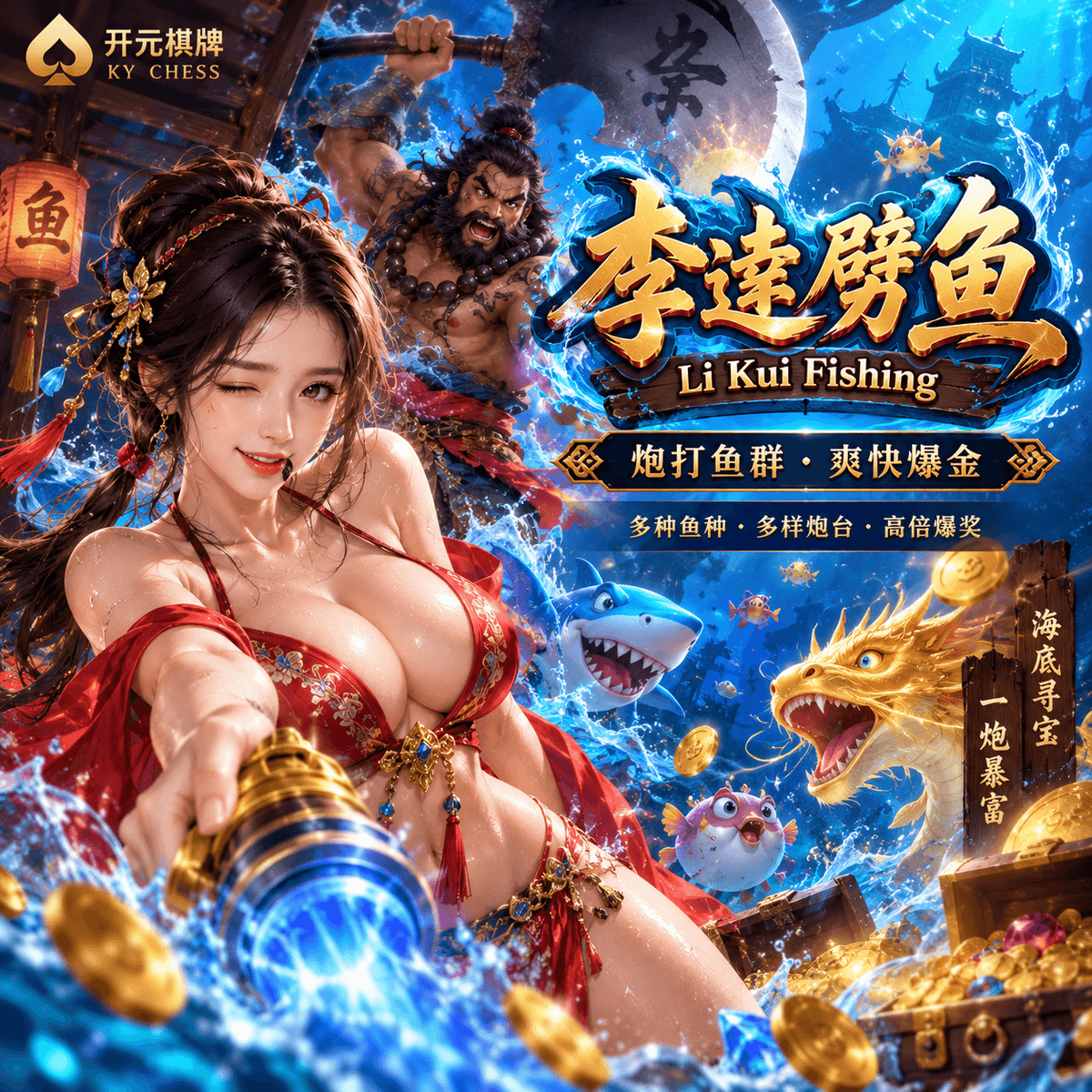 开元棋牌官网《李逵劈鱼|Fish Hunting: Li Kui Pi Yu》游戏展示图 开元棋牌官网《李逵劈鱼|Fish Hunting: Li Kui Pi Yu》游戏展示图