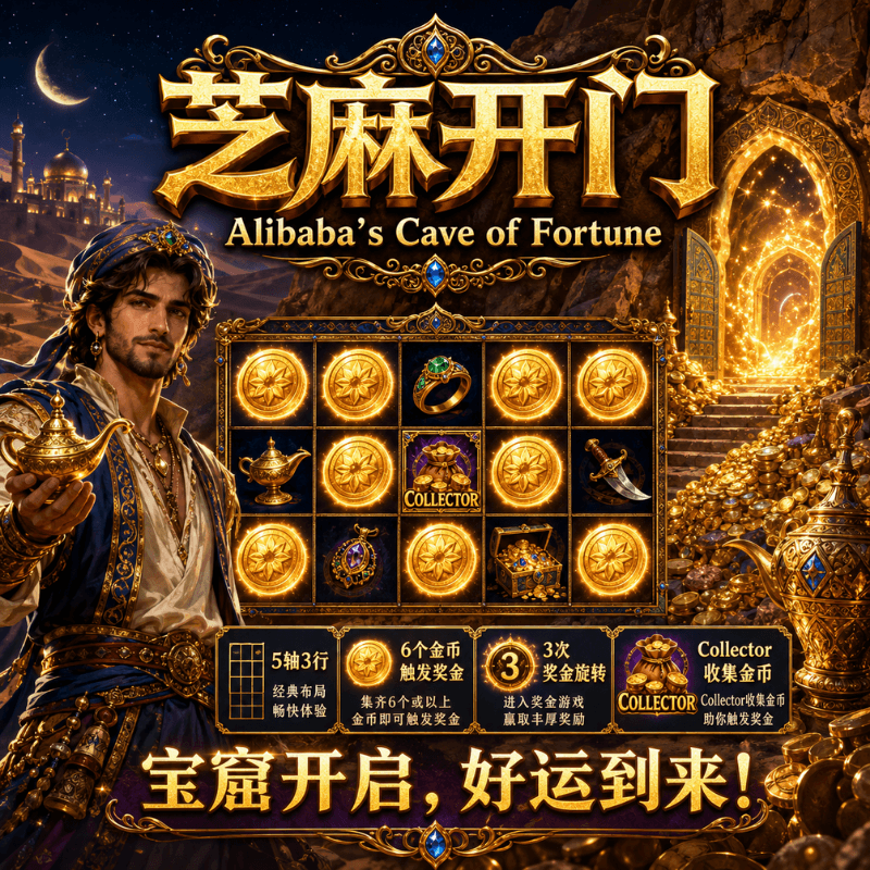 PG电子《芝麻开门》Alibaba’s Cave of Fortune 游戏图片 PG电子《芝麻开门》Alibaba’s Cave of Fortune 游戏图片