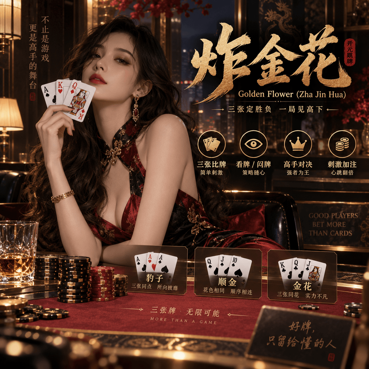 开元棋牌官网《炸金花|Zha Jin Hua》游戏展示图 开元棋牌官网《炸金花|Zha Jin Hua》游戏展示图