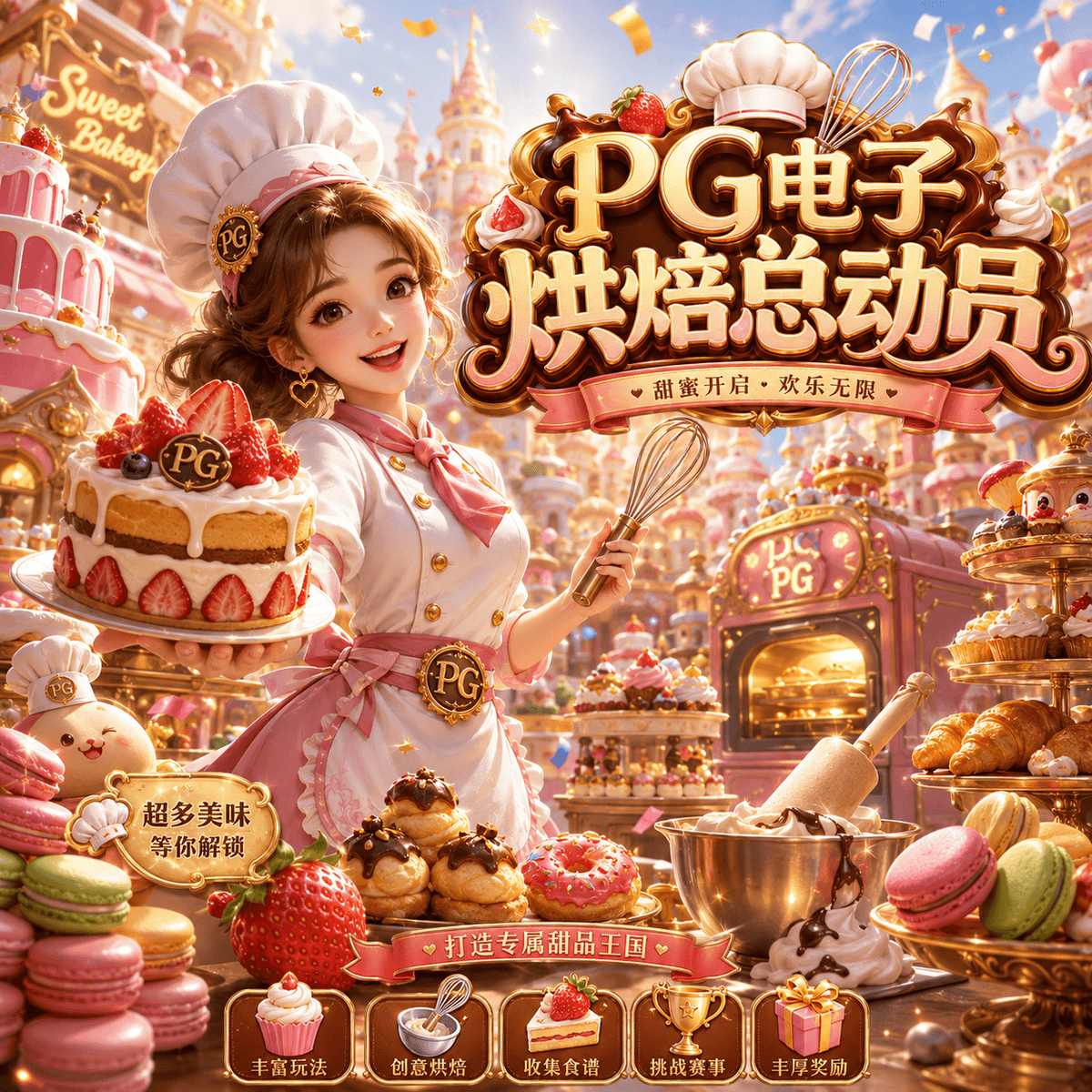 PG電子《烘焙总动员》 Bakery B。 PG電子《烘焙总动员》 Bakery B。
