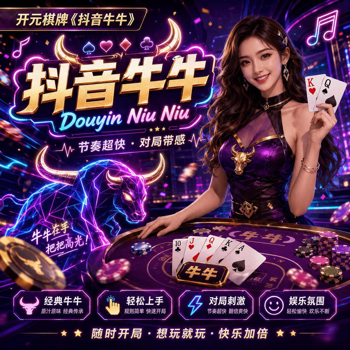 开元棋牌《抖音牛牛(Douyin Niu Niu)》游戏主体图片 开元棋牌《抖音牛牛(Douyin Niu Niu)》游戏主体图片