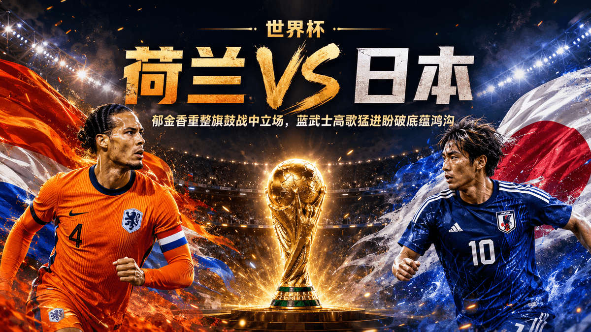 熊猫体育世界杯前瞻:荷兰 VS 日本对战配图,展示带有大力神杯、两队球星形象及6月14日日期的官方世界杯海报与攻防战术拆解 熊猫体育世界杯前瞻:荷兰 VS 日本对战配图,展示带有大力神杯、两队球星形象及6月14日日期的官方世界杯海报与攻防战术拆解