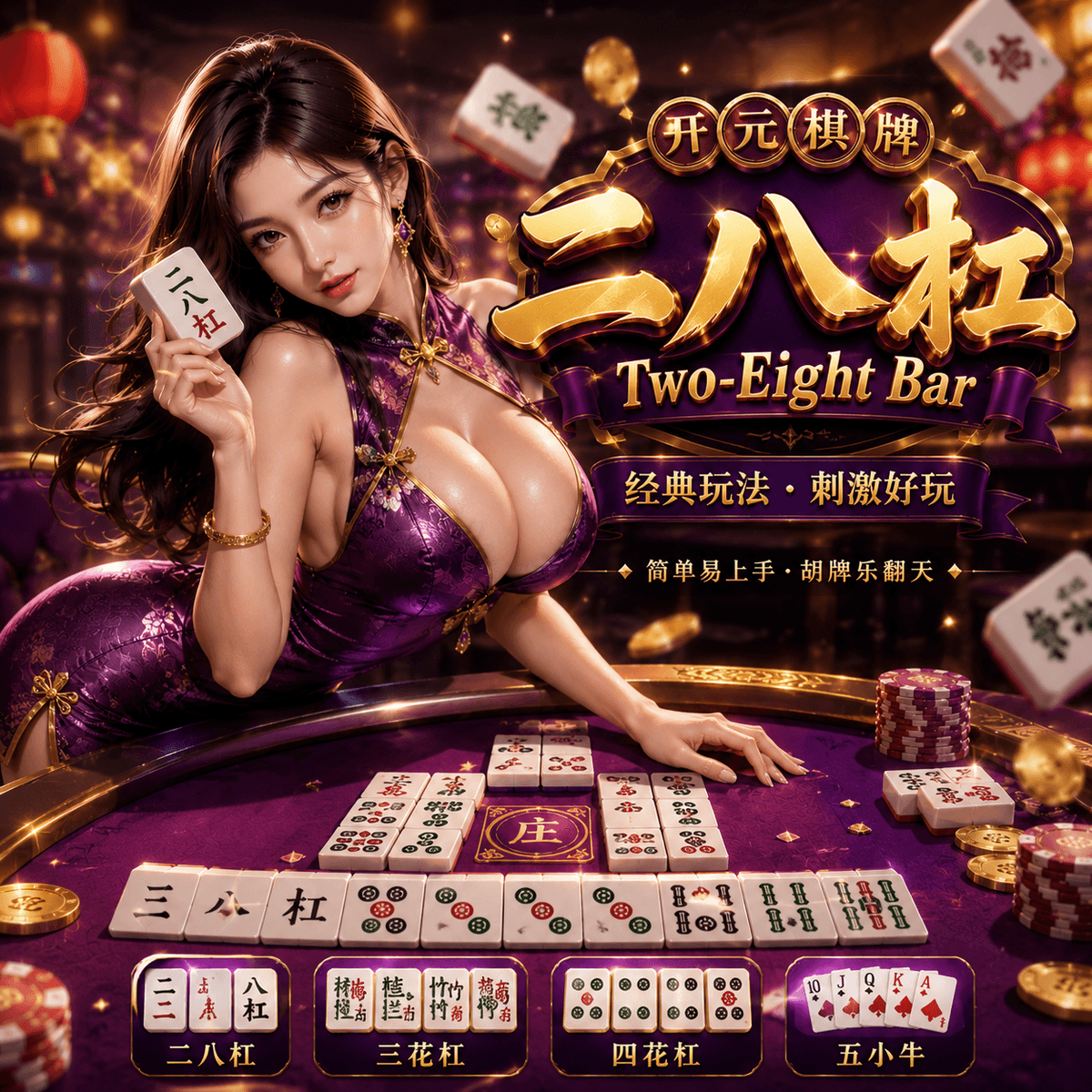 开元棋牌《二八杠(Two-Eight Bar)》游戏主体图片 开元棋牌《二八杠(Two-Eight Bar)》游戏主体图片