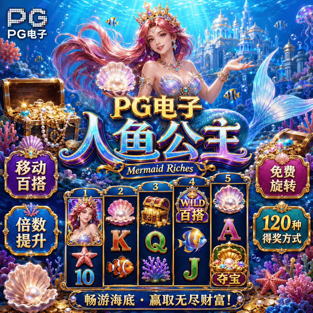 PG电子《人鱼公主(Mermaid Riches) 》、PG电子官网、PG电子、PG模拟器、PG电子试玩、PG试玩、老虎机 PG电子《人鱼公主(Mermaid Riches) 》、PG电子官网、PG电子、PG模拟器、PG电子试玩、PG试玩、老虎机