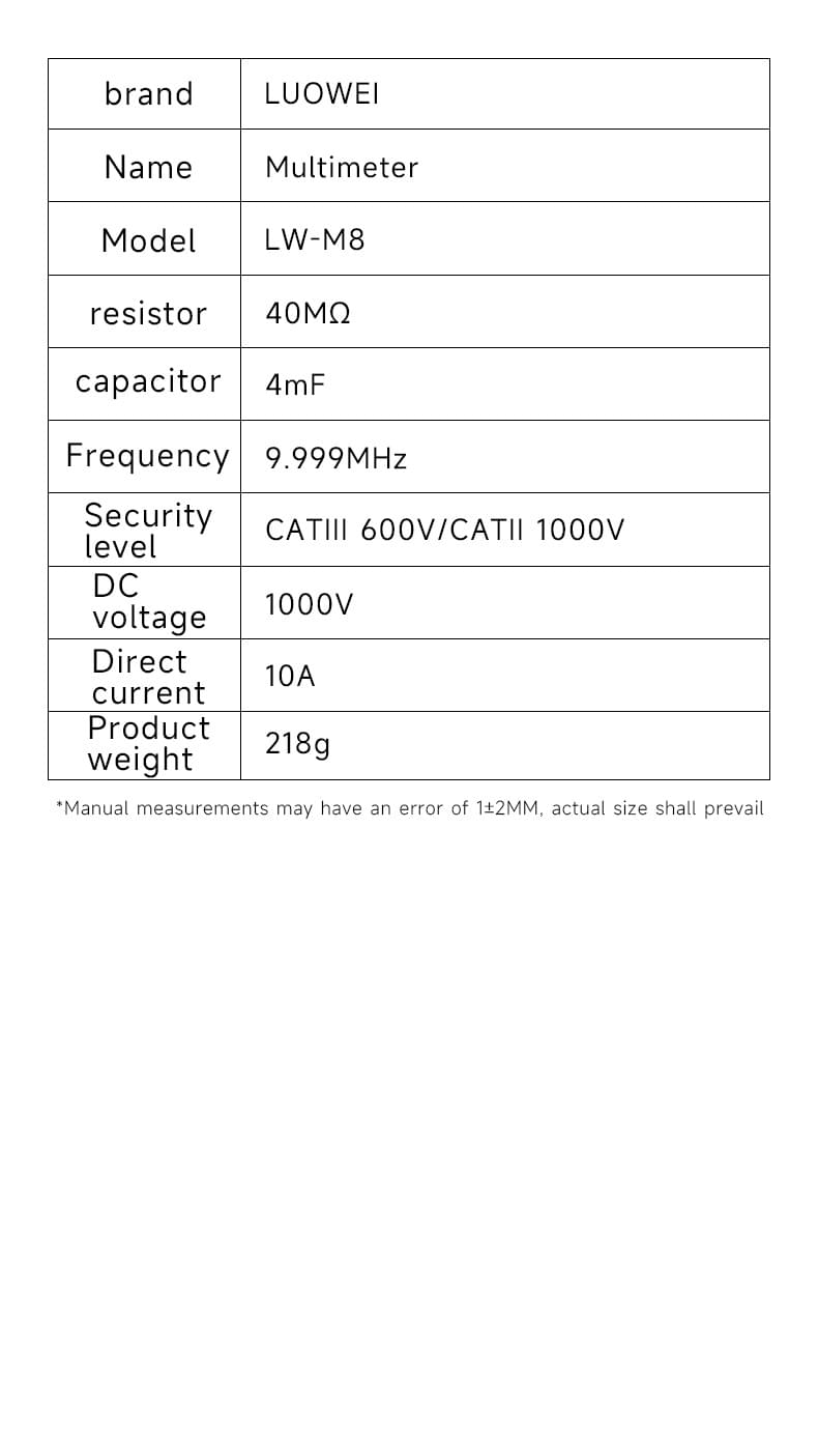 M8 -High-precision multimeter