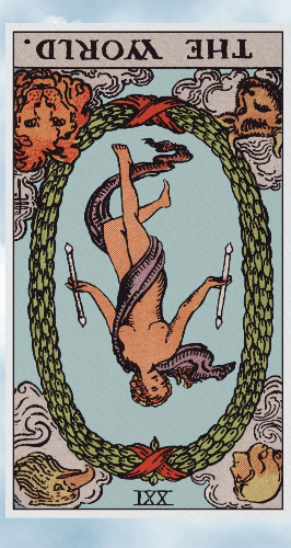 A nude woman draped in fabric and holding two wands inside a laurel wreath surrounded by a lion, bull, eagle, and angel. A nude woman draped in fabric and holding two wands inside a laurel wreath surrounded by a lion, bull, eagle, and angel.