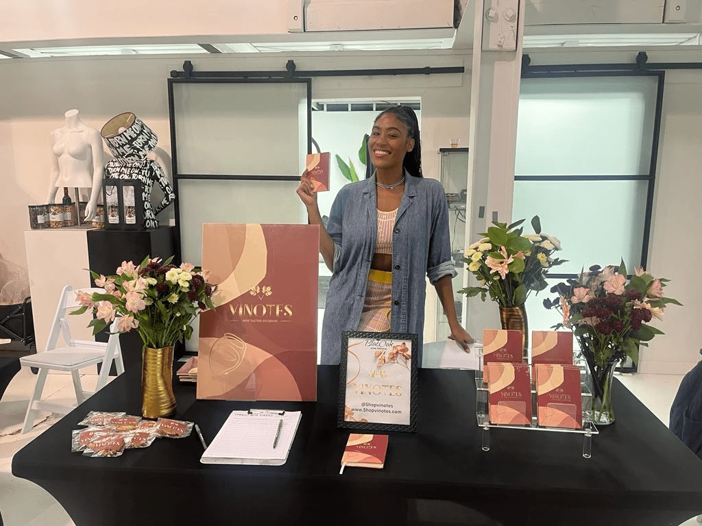 VINOTES wine tasting notebook founder shontel horne blacoak philadelphia VINOTES wine tasting notebook founder shontel horne blacoak philadelphia