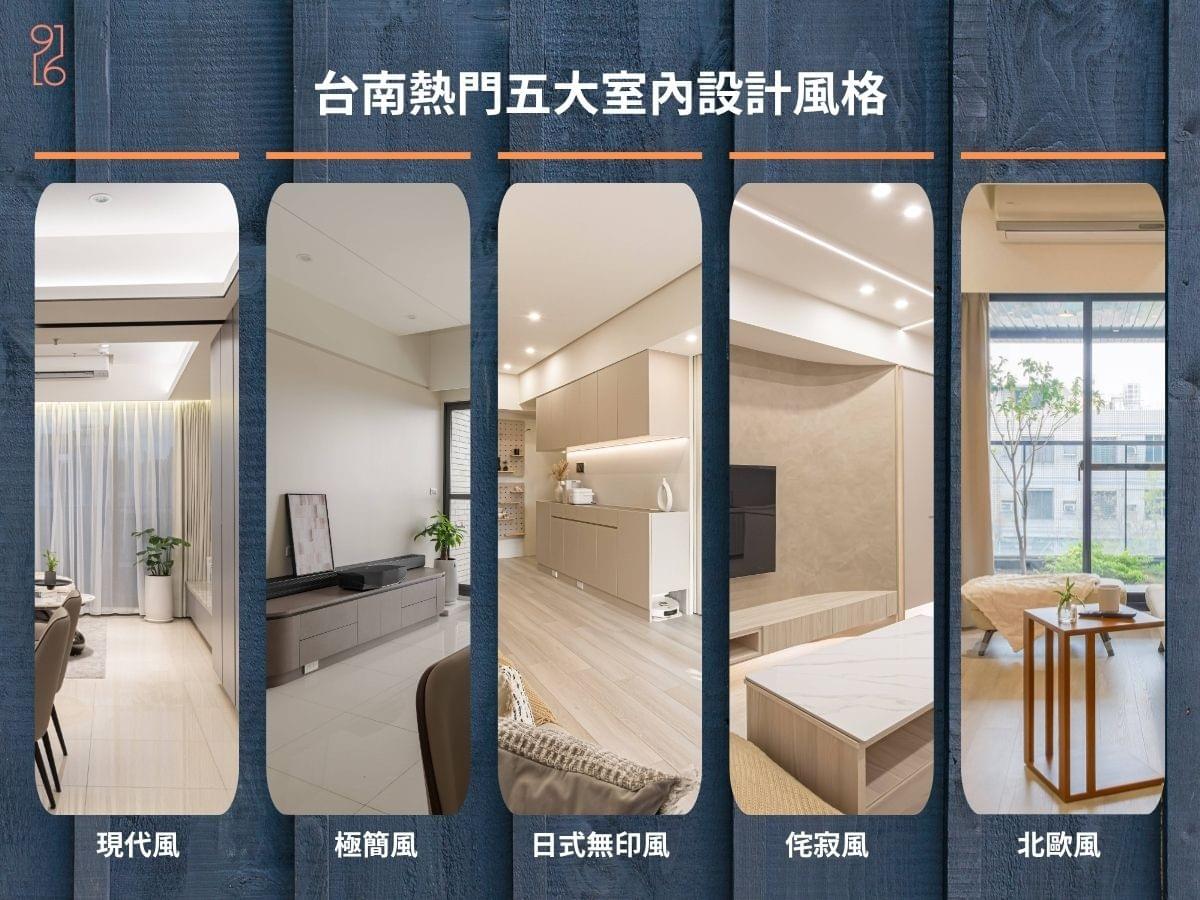 2026台南熱門五大室內設計風格 2026台南熱門五大室內設計風格
