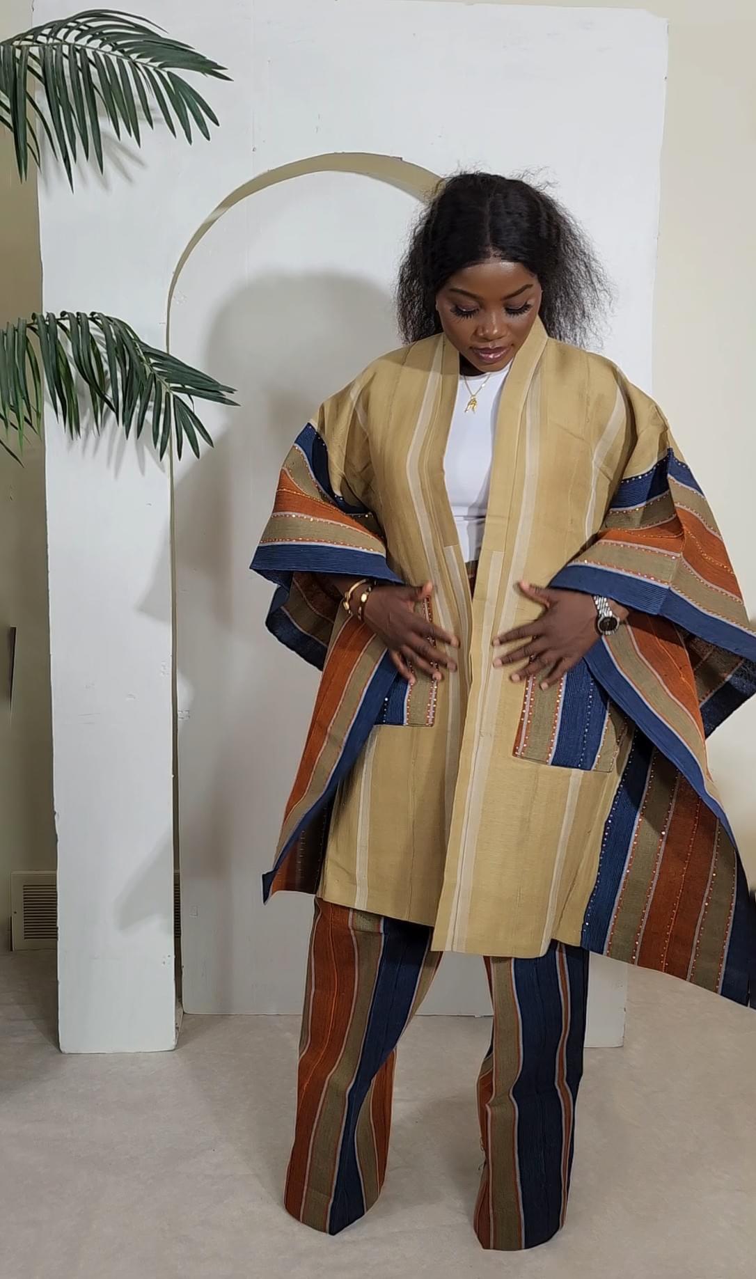 The Aso-oke Kimono Set