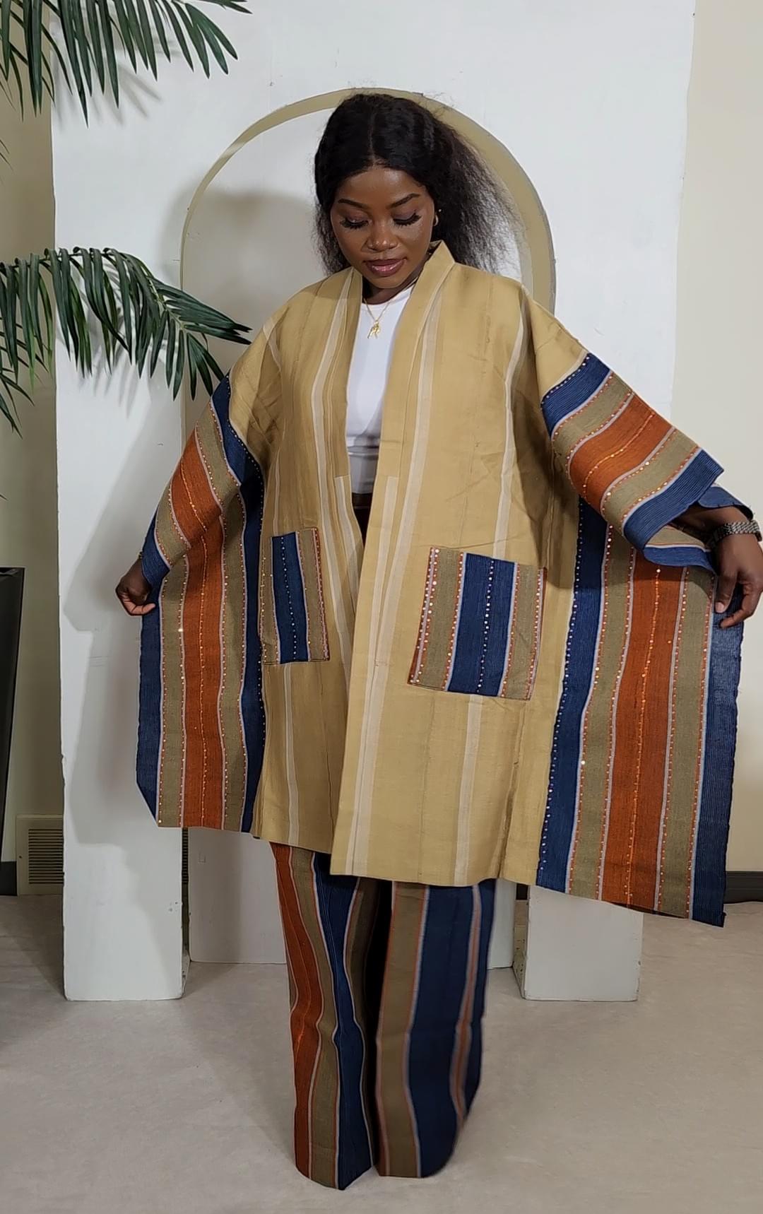 The Aso-oke Kimono Set