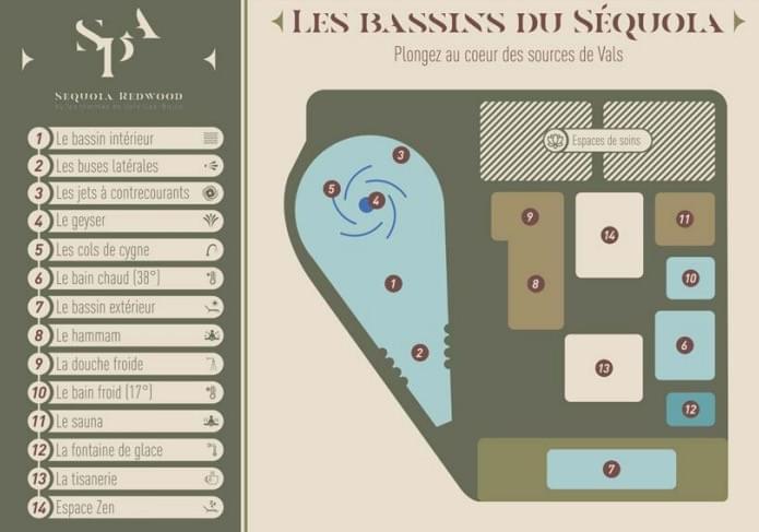 Parcours sensoriel - Spa Séquoia Redwood - Thermes de Vals les bains Parcours sensoriel - Spa Séquoia Redwood - Thermes de Vals les bains