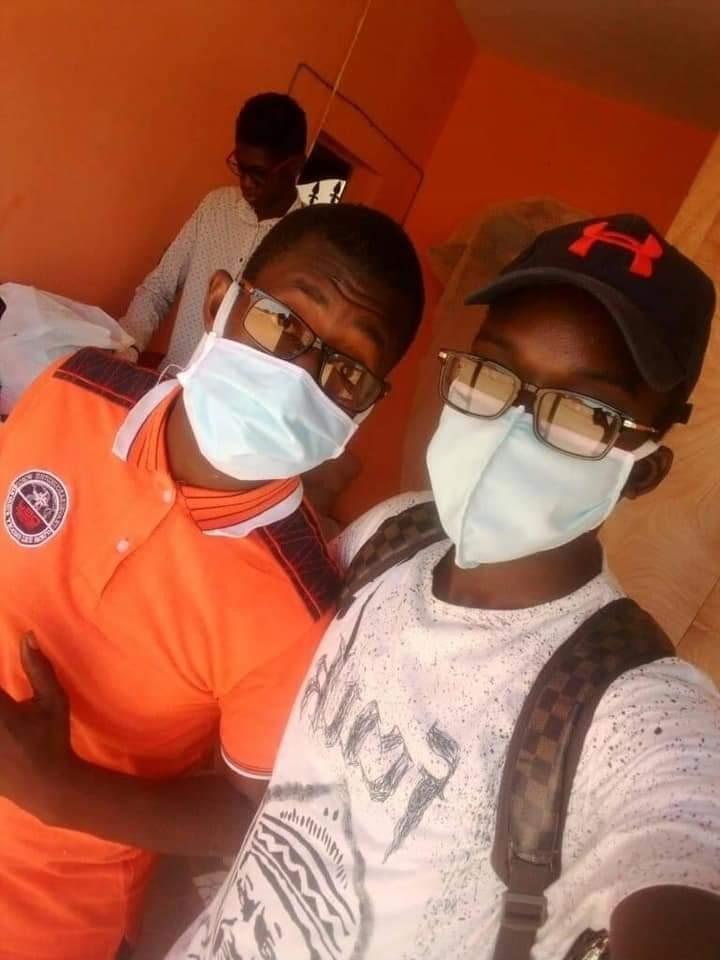 Students in Malika suburb of Dakar make protective masks Students in Malika suburb of Dakar make protective masks