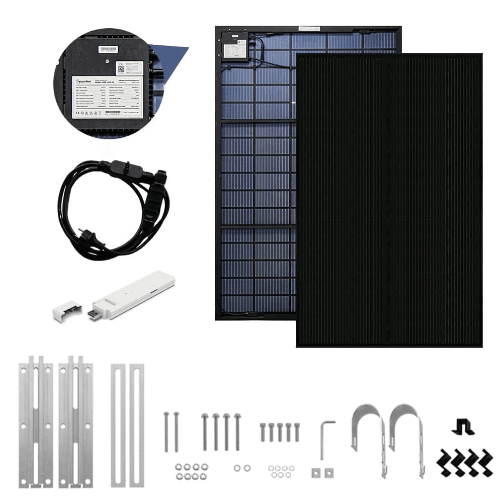 Solarmodule Balkonkraftwerk mit 2 Leichte Module MiniPV 800W Solarmodule Balkonkraftwerk mit 2 Leichte Module MiniPV 800W