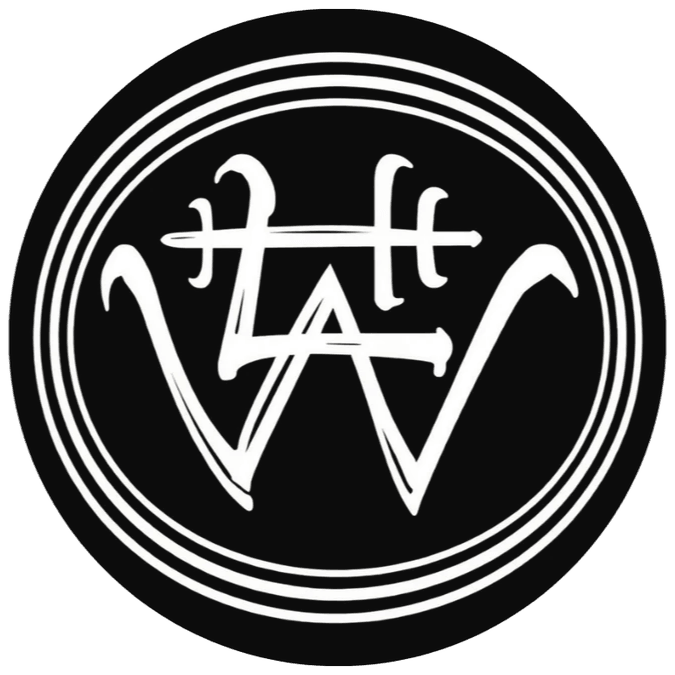 A round sigil on a black background. The sigil is surrounded by three concentric white circles, at the centre the letters WHL overlock in white, with additional flourishes on either side of the H. A round sigil on a black background. The sigil is surrounded by three concentric white circles, at the centre the letters WHL overlock in white, with additional flourishes on either side of the H.