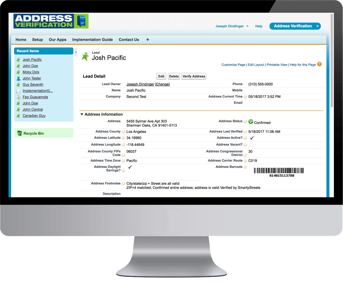 Address Verification for Salesforce Address Verification for Salesforce
