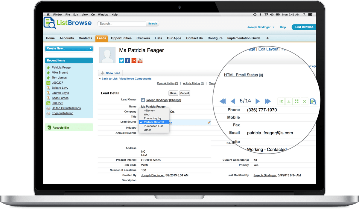 List Browse for Salesforce List Browse for Salesforce