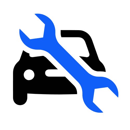 Icon of a vehicle with a wrench, representing booking a service appointment at Rapid Auto Solutions. Icon of a vehicle with a wrench, representing booking a service appointment at Rapid Auto Solutions.