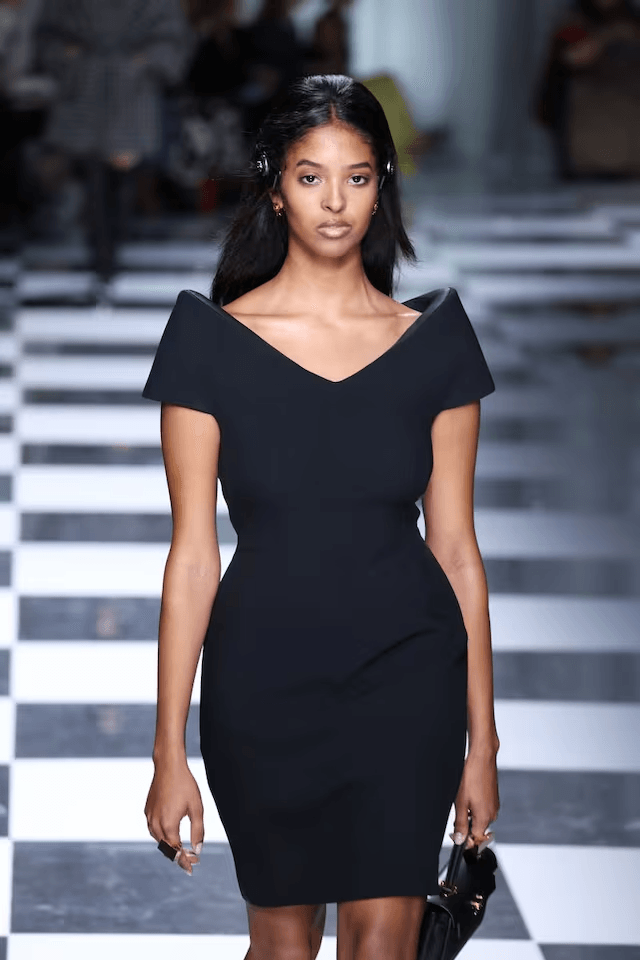 Natalia Bryant walks the runway at the Versace fashion show during the Milan Fashion Week Womenswear Spring/Summer 2024 on September 22, 2023 in Milan, Italy. Natalia Bryant walks the runway at the Versace fashion show during the Milan Fashion Week Womenswear Spring/Summer 2024 on September 22, 2023 in Milan, Italy.