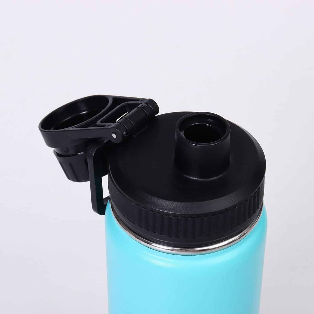 Custom Logo Insulated Stainless Steel Water Bottle Double Wall Vacuum Flask Straw Lid
