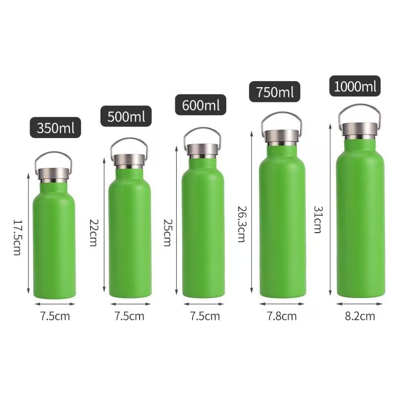 Custom Design Double Wall Stainless Steel Vacuum Flask Portable Eco-friendly Metal Water Bottle