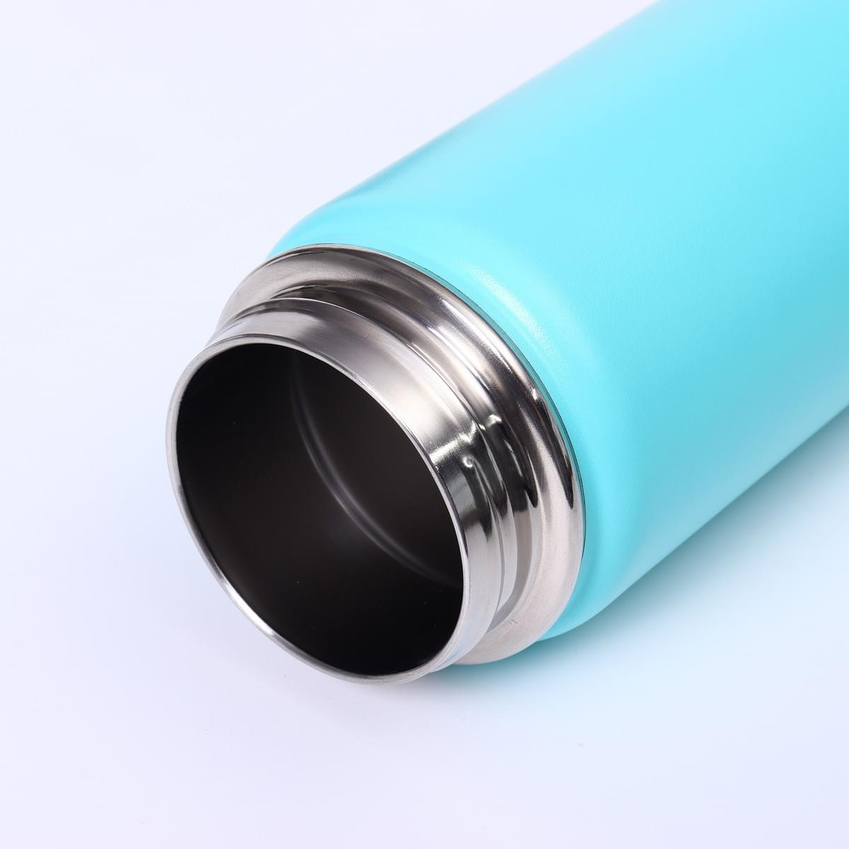 Custom Logo Insulated Stainless Steel Water Bottle Double Wall Vacuum Flask Straw Lid