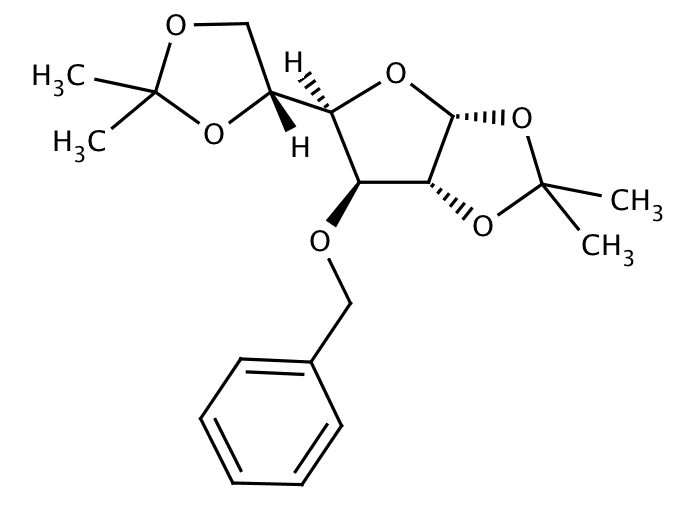 ChemSourcePro Chemical Structure for 3-O-Benzyl-1,2:5,6-di-O-isopropylidene-α-D-glucofuranose (18685-18-2) ChemSourcePro Chemical Structure for 3-O-Benzyl-1,2:5,6-di-O-isopropylidene-α-D-glucofuranose (18685-18-2)