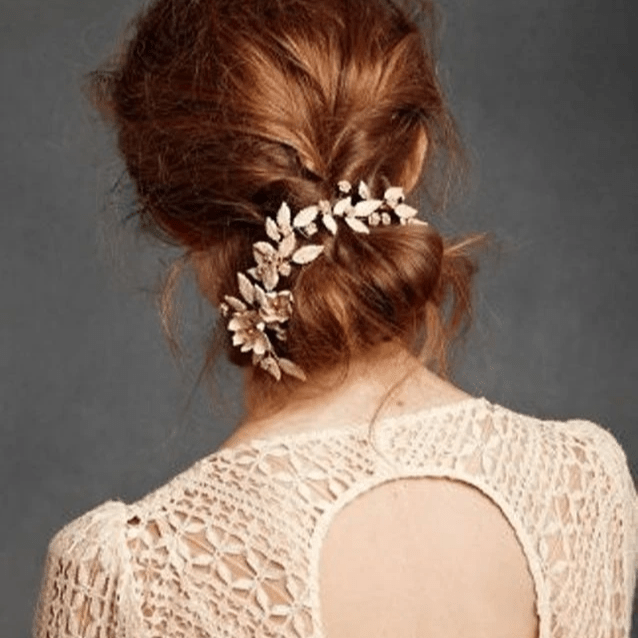 Coiffure de mariée chignon flou Coiffure de mariée chignon flou