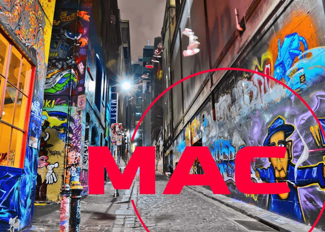 Night view of colorful graffiti artwork at Hosier Lane in Melbourne Night view of colorful graffiti artwork at Hosier Lane in Melbourne