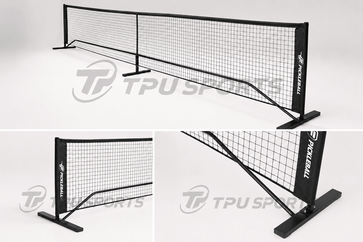 Black Tournament Pickleball Net | Commercial Court Net Manufacturer | TPU SPORTS